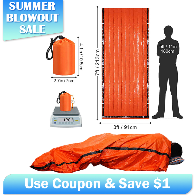 Emergency Mylar Tent - Saco de dormir de emergencia Mylar