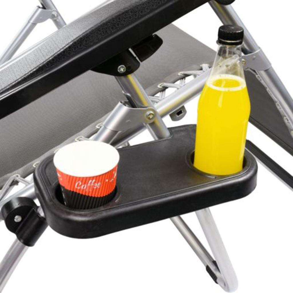 Fishing Kit Compact - Mesa auxiliar reclinable, portavasos, bandeja para