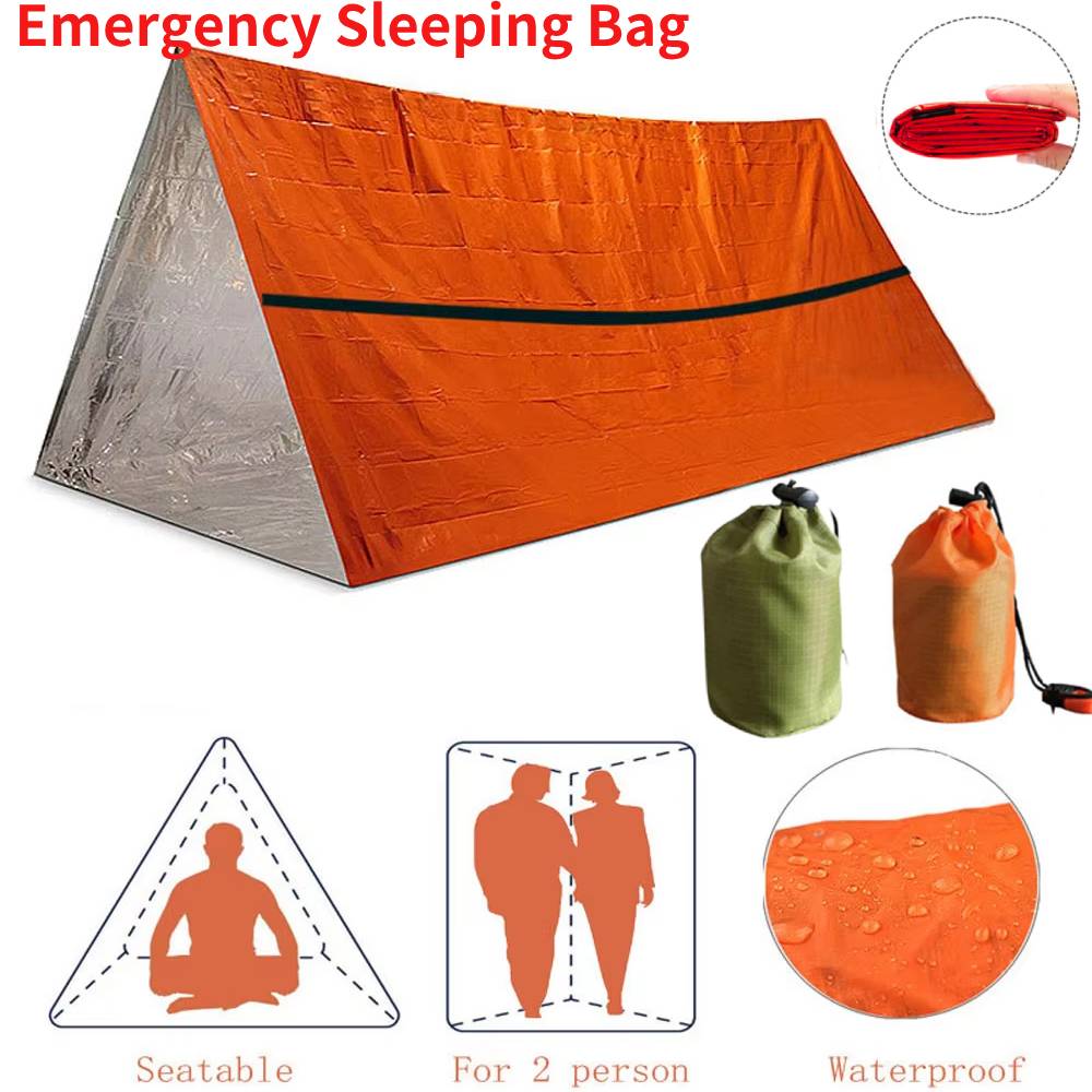Bivy Bag Emergency - Saco de dormir portátil impermeable para