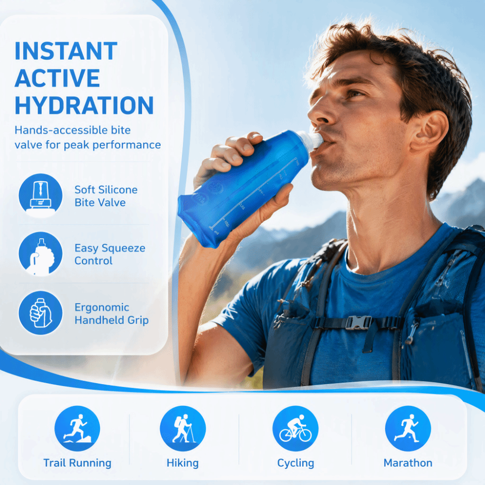 Paquete de 2 botellas de agua  - Water Bag Collapsible reseña y precio