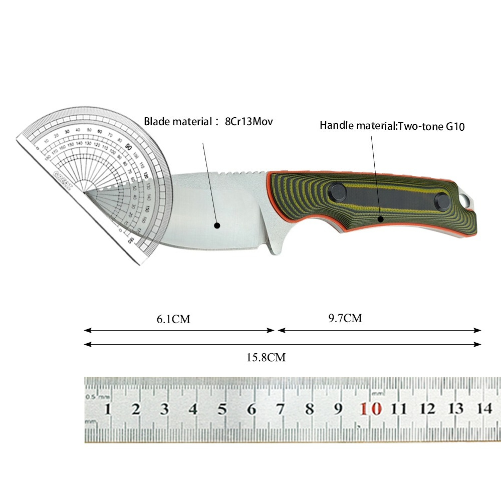 15017 Cuchillo de hoja fija pa - Bushcraft Knife Fixed reseña y precio
